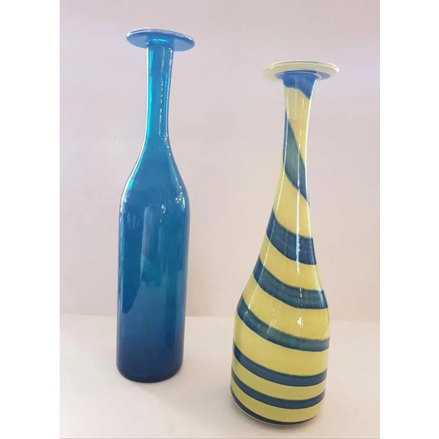 Mid-Century Modern Glass Vases by Mdina, Set of 3 For Sale - Image 3 of 4