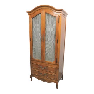 Thomasville Louis XV Style Fruitwood Armoire For Sale