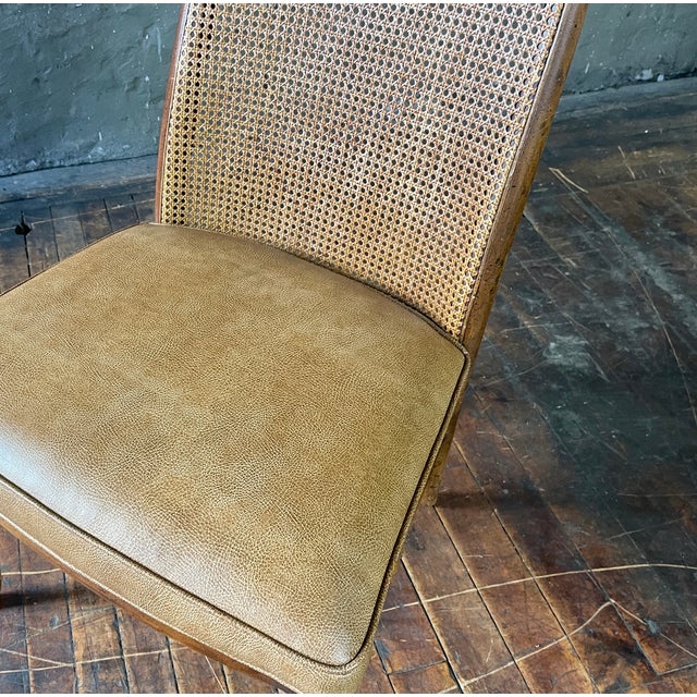 1970s Mid Century Wellington Park by Drexel Heritage Oak Cane Back