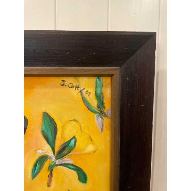 Wood Nobility Dog Portrait Expressionist Original Painting Animal in Dress For Sale - Image 7 of 7