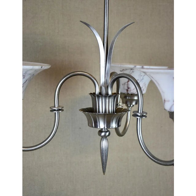 Pendant Lamps by Harald Notini for Böhlmarks, Sweden, 1930s, Set of 2 For Sale - Image 3 of 6