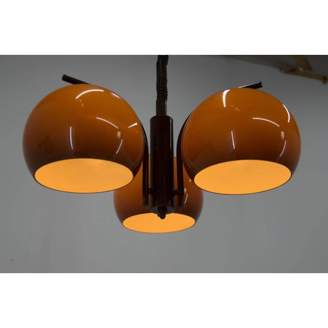 Hungarian Floor Lamp and Chandelier, 1960s, Set of 2 For Sale - Image 4 of 10