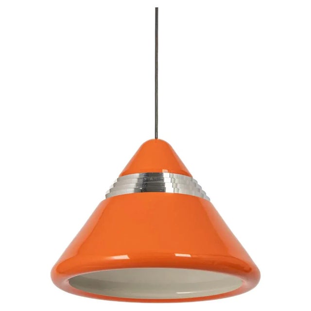 Large Orange Pendant Light by Kazuo Motozawa, 1970s For Sale - Image 9 of 9