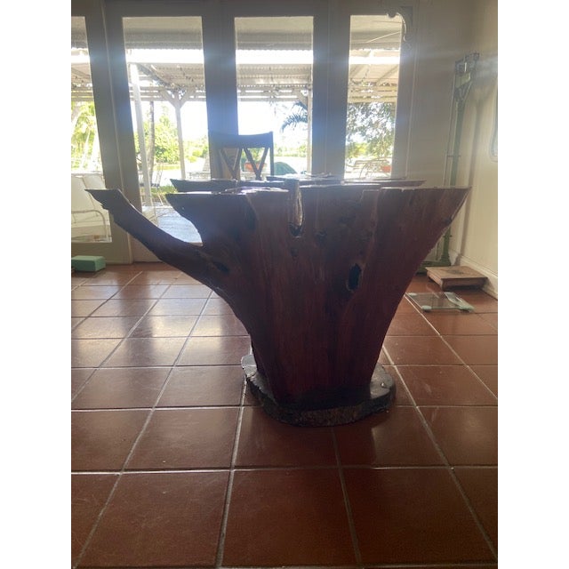 1970s 1970s Natural Tree Stump Dining Table For Sale - Image 5 of 11