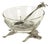 Dragonfly on Stalk Pewter & Glass Bowl For Sale