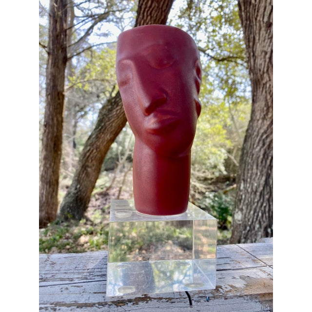 We are pleased to offer a stunning, dreamy Postmodern / Neo Art Deco biomorphic form vase by American artist Donna...