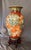 Japanese Antique Japanese Meiji Period Satsuma Floor Vase on Stand, Hand Painted Bird Panels, 21” For Sale - Image 3 of 11