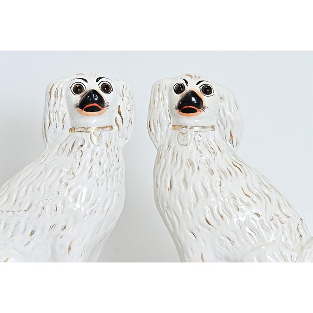 This lovely pair of Staffordshire dogs are named so for the area in England where they originate, having been in...