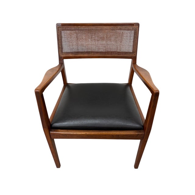 An exceptional set of six Mid-Century Modern Jens Risom “Playboy” dining chairs, dating to the 1960s. This striking...