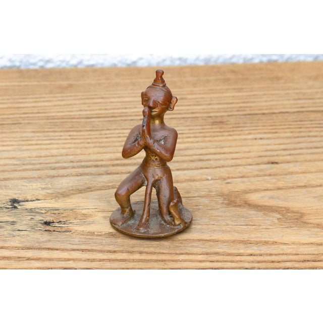 Antique Indian Tribal Folk Style Temple Figure For Sale - Image 4 of 8