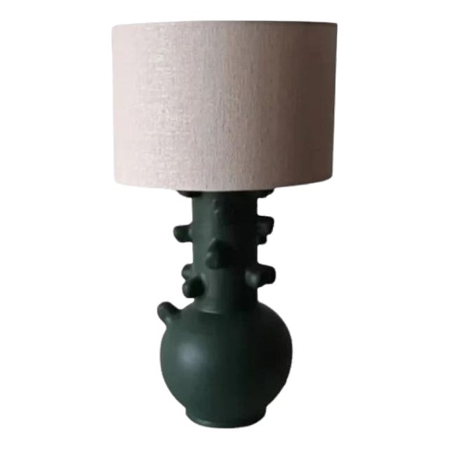 Popcorn Lamp Up in Ceramic by Liliana Silva For Sale