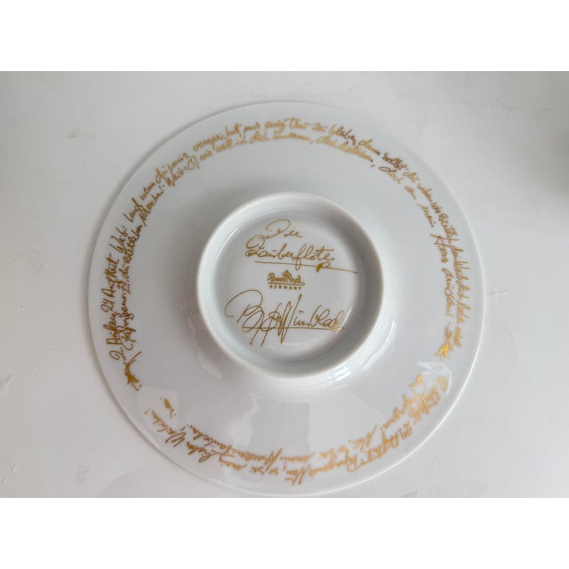 Postmodern Monostatos Magic Flute Soup Cup with Saucer by Björn Wiinblad for Rosenthal, 1980s, Set of 2 For Sale - Image 3 of 7