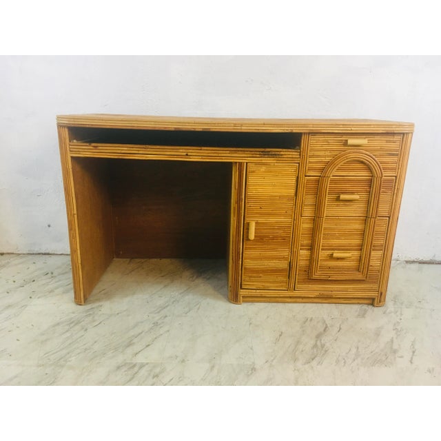 Pencil Reed Rattan Desk For Sale - Image 13 of 13