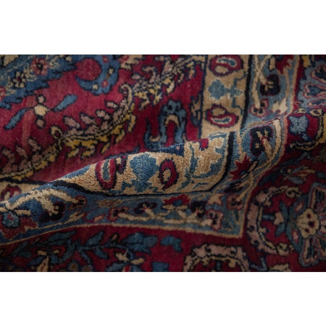 Textile Antique Yezd Carpet - 9'5" x 23'6" For Sale - Image 7 of 14