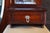 Antique Edwardian Mahogany Marble Top Drop Center Dressing Table Vanity 46" For Sale - Image 11 of 17