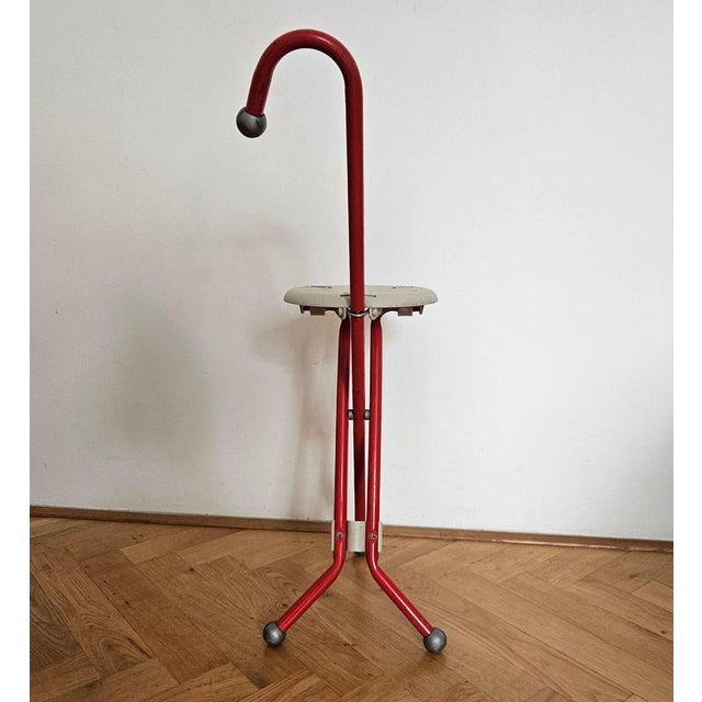 Mid-Century Ulisse Folding Stool by Ivan Loss, Sandrigarden, Italy, 1981 For Sale - Image 13 of 17
