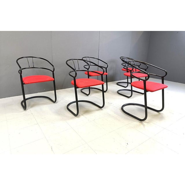 Post Modern Dining Chairs, 1980s, Set of 6 For Sale - Image 6 of 10