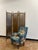 Vintage Walnut Three Panel Geometric Room Divider. For Sale - Image 4 of 18