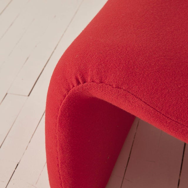 1960s Olivier Mourgue Red Djinn Chair by for Airborne, 1960s, French Design For Sale - Image 5 of 8