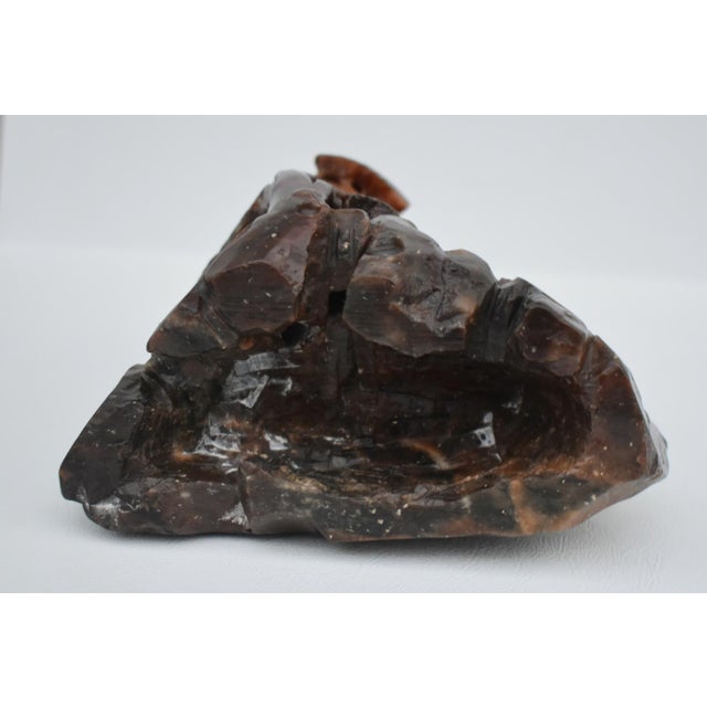 Vintage Carved Ornate Soapstone Scultpure For Sale - Image 9 of 13