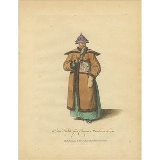 Jefferys, Chinese Mandarin in Winter Court Dress, 1749, Print For Sale