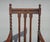 Vintage French Country Brown Oak Barley Twist Arm Chair For Sale - Image 4 of 16