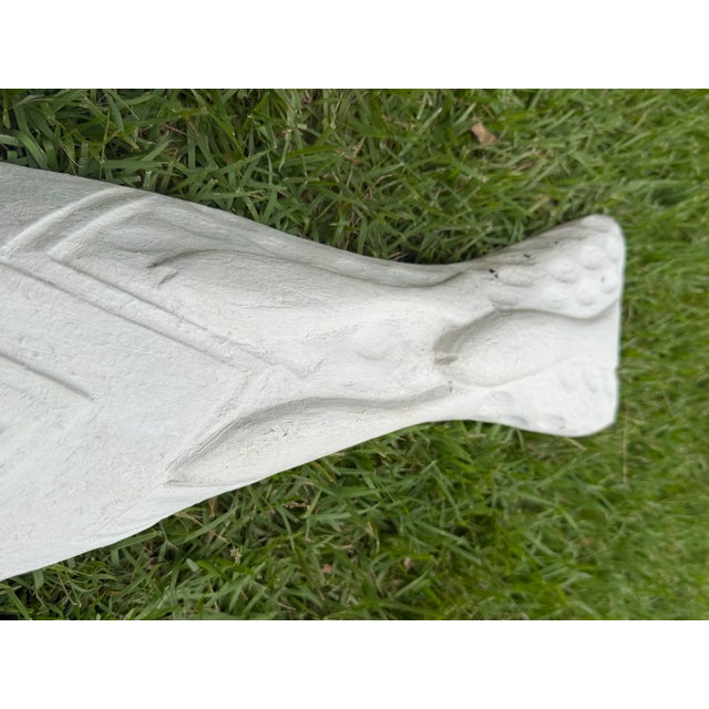 Vintage Hand-Carved Coastal Folk Art Fish Wall Sculpture For Sale In Naples, FL - Image 6 of 12