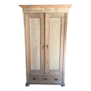 Antique Swedish Pine Armoire For Sale