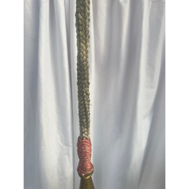 Nautical Brass Ww II Taffrail Log W/Rope & Hook Attachment For Sale - Image 3 of 3