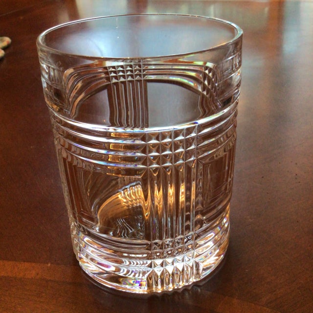 1990s Ralph Lauren Classic Glen Plaid Old Fashioned Glass For Sale - Image 5 of 12