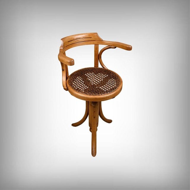Children's Swivel Chair in Stained Beechwood For Sale - Image 15 of 15