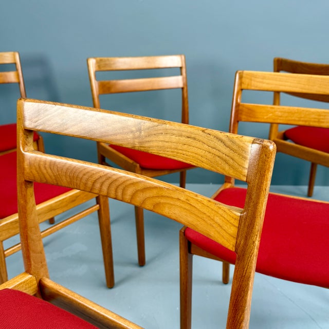 Vintage Teak Chairs by Henry Rosengren Hansen, 1960s, Set of 6 For Sale - Image 6 of 11