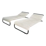 Vintage Mid-Century Modern Van Keppel & Green Outdoor Chaise Lounge Chairs - A Pair For Sale