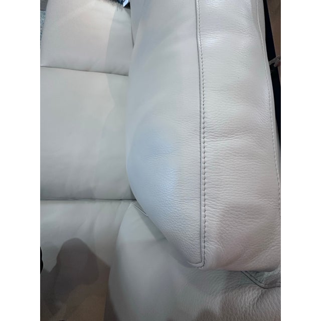 Beige Hancock and Moore Creamy Soft Leather Sofa For Sale - Image 8 of 12