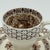 Traditional Vintage Empire England “Beverley” Brown Transferware Cup & Saucer With Interior Fruit Motif For Sale - Image 3 of 9