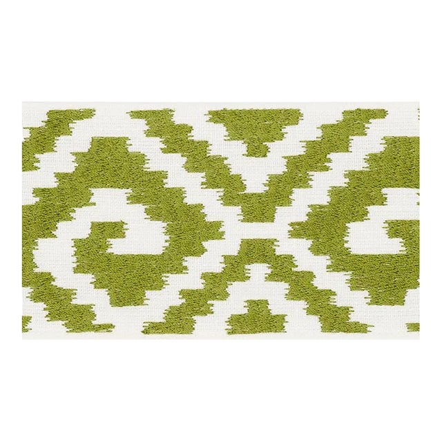 Sample - Schumacher Fillmore Tape in Leaf For Sale