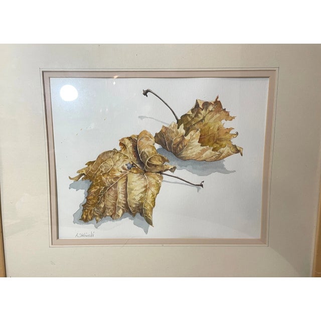 Up for sale is a wonderful vintage original R. Skibinski realistic watercolor painting. It's painted with a realistic...