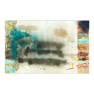 Mixed Media Abstract Geometric: 2-Sided Collotype by Patricia A. Pearce