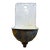 Antique French Enamel and Cast Iron Lavabo Wall Sink Planter For Sale