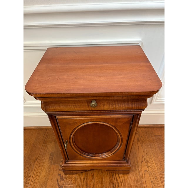 Lexington French Provincial Cherry Nightstand Chez Michelle For Sale - Image 6 of 12