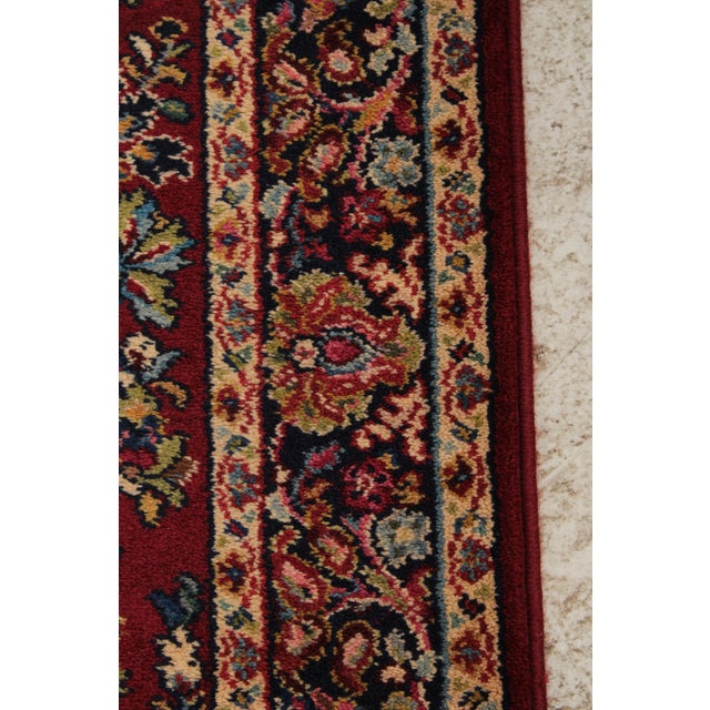 Karastan Red Field Oriental 4’3” X 6’ Wool Area Rug For Sale - Image 13 of 16