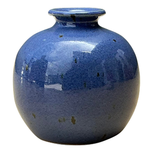 Vintage Glazed Ceramic Vase