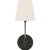 Polaris 15" Sconce in Bronze with Linen Shade Designer: Chapman & Myers Finish: Bronze Height: 14.75" Width: 6" Extension:...