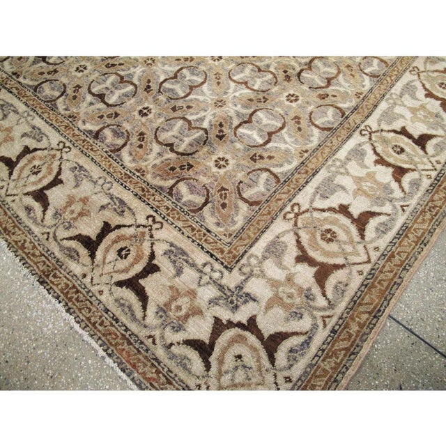 Beige Galerie Shabab Collection Early20th Century Indian Lahore Room Size Rug For Sale - Image 8 of 10
