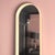 Elegant Arched White Oak Euclid Floor Mirror by Coolican & Company For Sale - Image 4 of 13