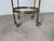 1960s 1970’s Maison Jansen Style Italian Hollywood Regency Brass & Glass Three-Tier Rolling Bar Cart With Removable Trays For Sale - Image 5 of 12