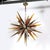 Metal Modernist Mixed Hand-Blown Murano Glass Spike Form Sputnik Chandelier W/ Brass For Sale - Image 7 of 18
