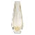 Hand Blown Murano Vase Goccia in Clear With 24-Karat Gold Flecks Medium For Sale