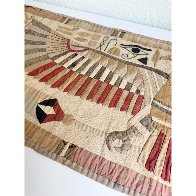 1920s Egyptian Revival Khayamiya Textile Wall Hanging For Sale - Image 13 of 16