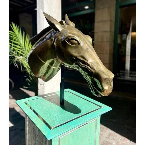 Horse Head by Alain Chervet, 1980s, in Very Good conditions. Designed 1980 to 1989